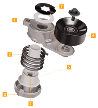 Continental Elite 49256 Accu-Drive Tensioner Assembly Continental Elite 49256 Accu-Drive Tensioner Assembly