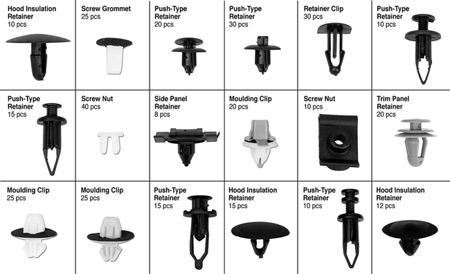 10 Moulding Clips with Sealer Compatible with Lexus 75397-48030